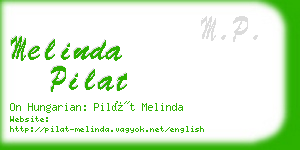 melinda pilat business card